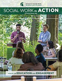 School of Social Work Fall 2019/Winter 2020 Newsletter Cover