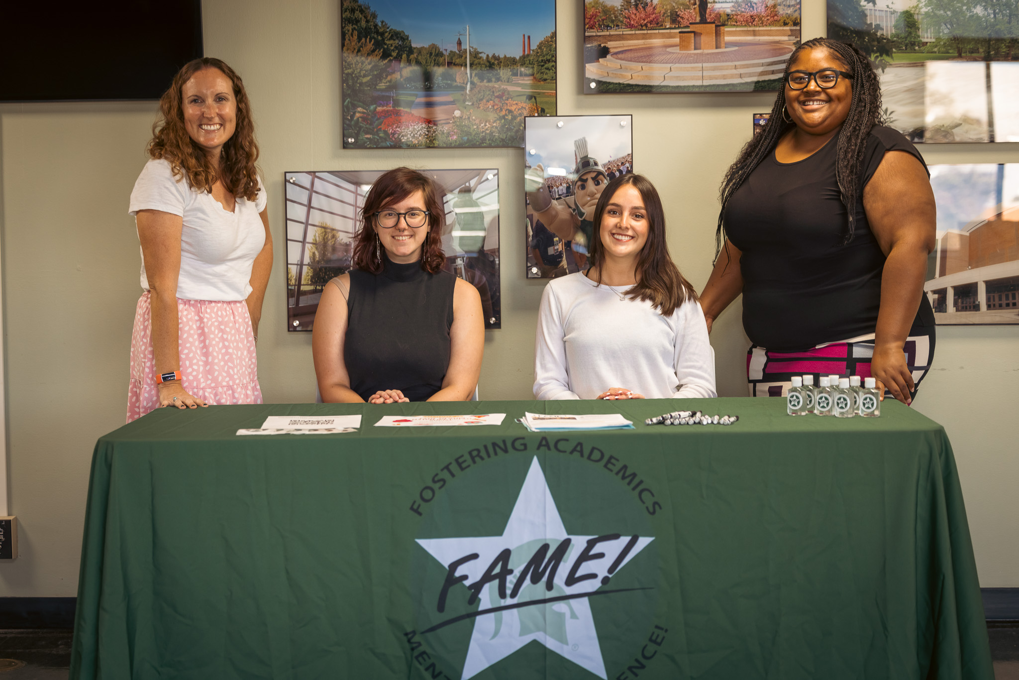 FAME staff sitting at a table.